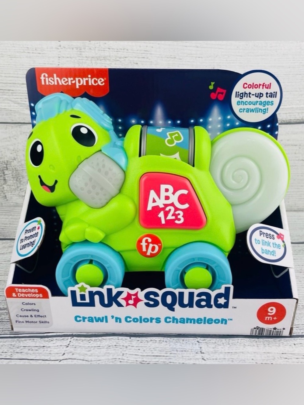 Fisher Price Link Squad Crawl n Colors Chameleon Interactive Learning Toy NEW